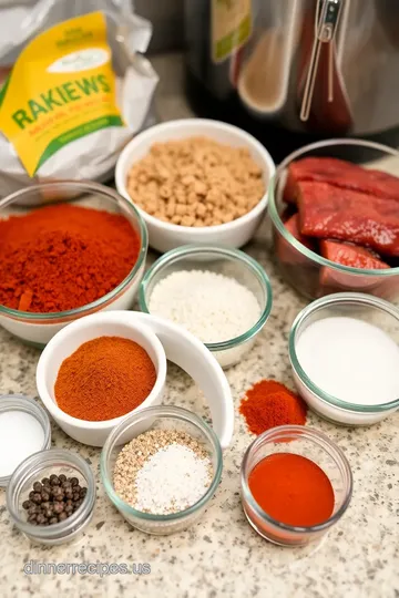 Smoky BBQ Pellet Grill Ribs ingredients