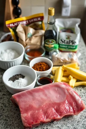 Smoky Maple-Glazed Pork Ribs ingredients