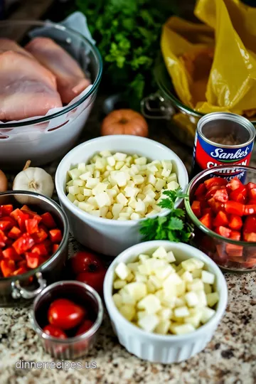 Spicy Chicken Taco Soup ingredients