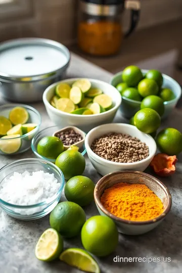 Spicy &amp Tangy Indian Lime Pickles (No Oil) ingredients