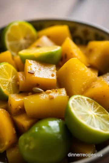 Spicy &amp Tangy Indian Lime Pickles (No Oil) presentation