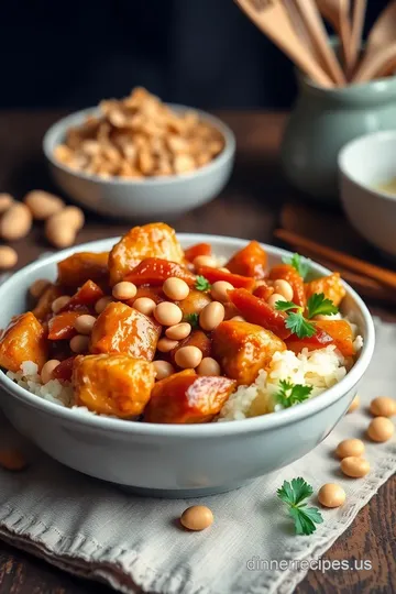 Quick and Spicy Stir-Fry Chicken with Peanuts presentation