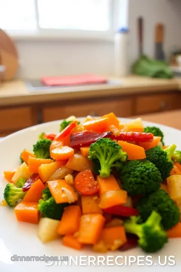 Vibrant Stir-Fry: Diced Carrots &amp Colorful Veggies steps