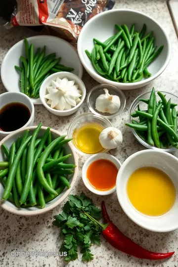 Quick Taiwanese Sides: Garlic Stir-Fried Green Beans ingredients