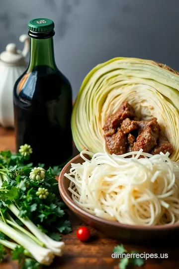 Stovetop Beef Cabbage Delight ingredients