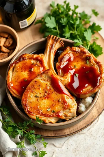 Stovetop Pork Chops in Honey Balsamic Glaze ingredients