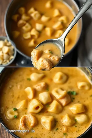 Stovetop Tortellini Soup with Creamy Goodness steps