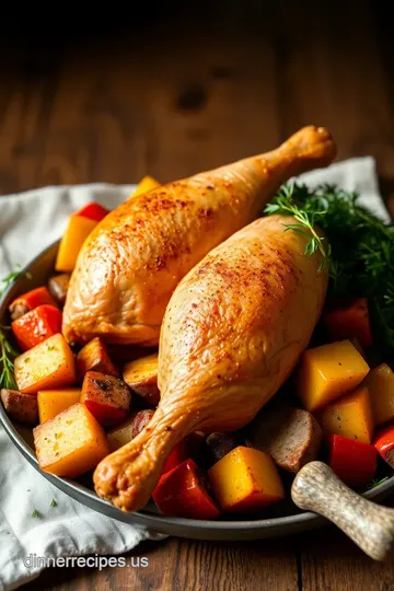 Savory Roasted Turkey Legs with Flavorful Veggies ingredients
