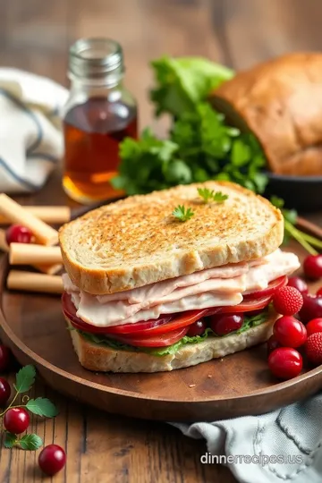 Quick Turkey Sandwich with Cranberry Bliss ingredients