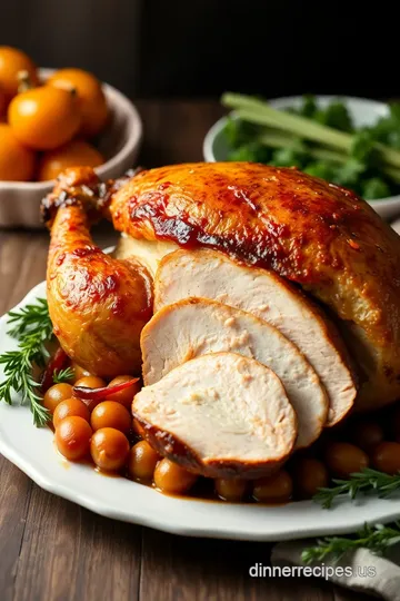 Roast Turkey with Crispy Skin &amp Juicy Meat presentation