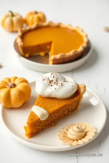 Pumpkin Bliss Pie with Creamy Spice Infusion presentation