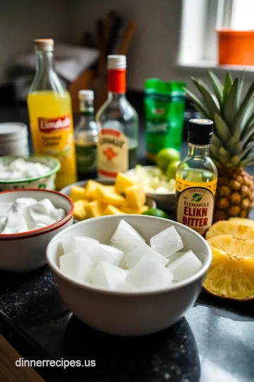 Tropical Tiki Refreshment with Elemakule Tiki Bitters ingredients