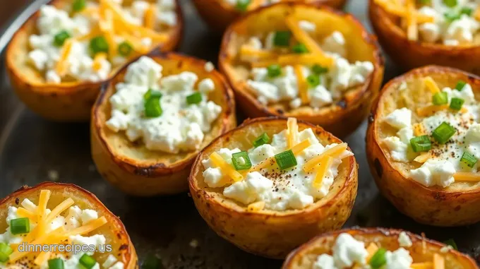 Air Fryer Cottage Cheese Baked Potato Skins