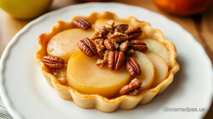 Baked Apple Danish Tart with Crunchy Pecans