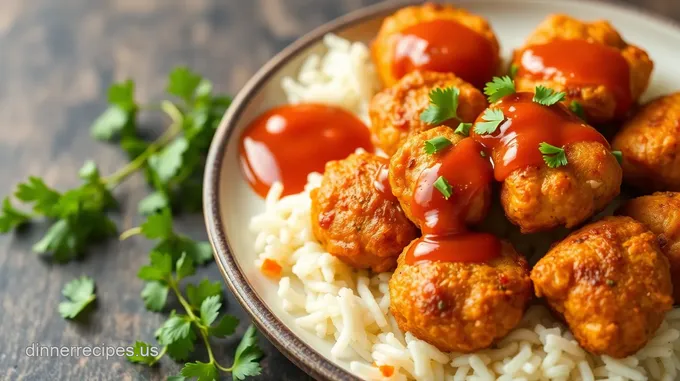Crispy Baked Chicken Bites with Sweet Chili Dipping Sauce