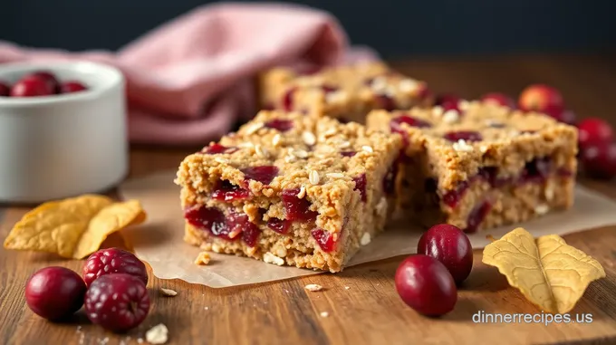 Bake Cranberry Sauce Oat Bars