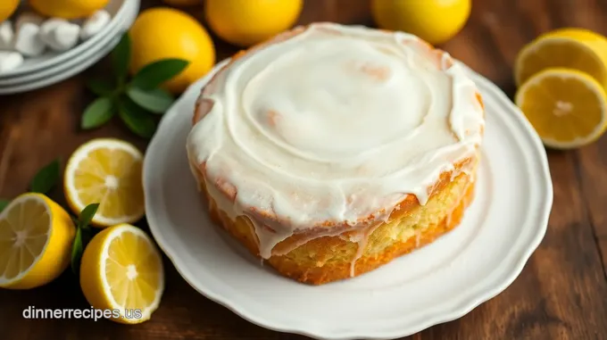 Moist Lemon Cake with Zesty Glaze