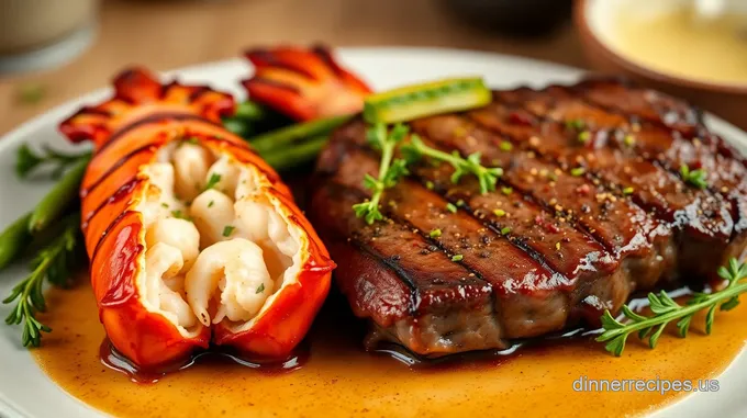 Quick and Elegant Baked Lobster Tails with Ribeye Steaks