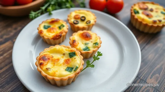 Savory Mini Quiches for Open House Catering