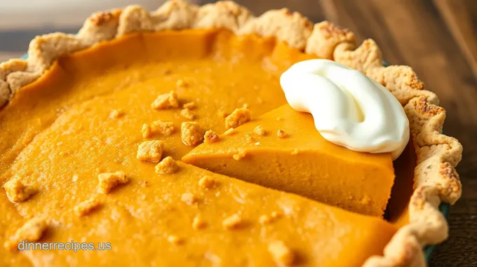 Silky Pumpkin Pie with Creamy Filling