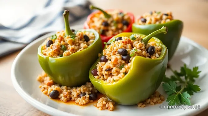 Delightful Turkey Quinoa Stuffed Peppers