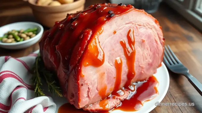 Baked Ham with Maple Glaze Delight
