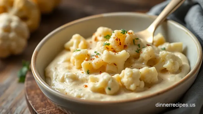 Creamy Cauliflower Purée: A Luxuriously Smooth Side Dish