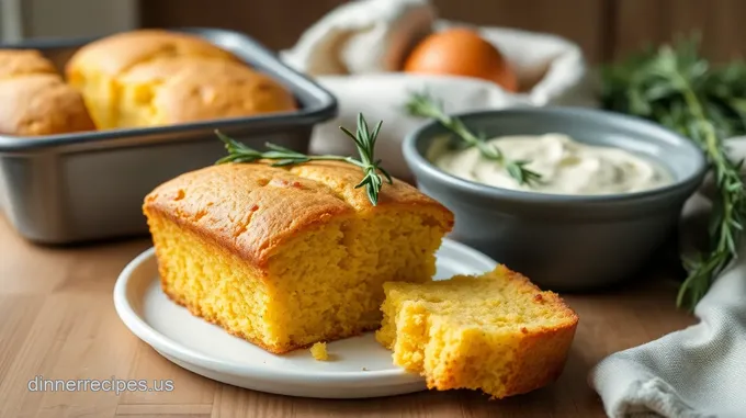 Buttery Rosemary Cornbread: A Savory Twist on a Classic