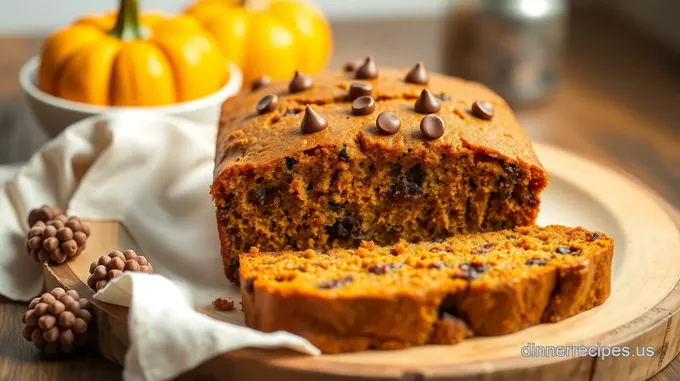 Bake Chocolate Chip Pumpkin Bread Delight