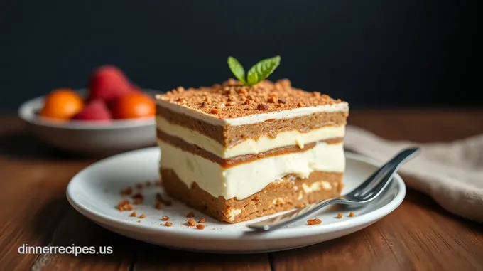 No-Bake Tiramisu Dessert with Creamy Layers
