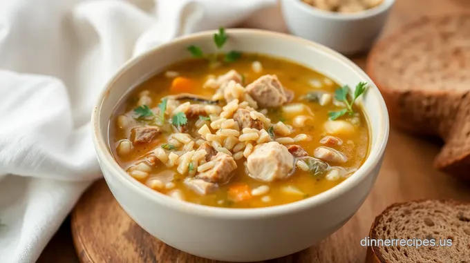Hearty Savory Turkey and Wild Rice Soup