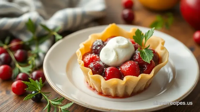 Cranberry-Orange Phyllo Cups