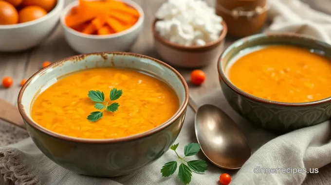 Creamy Coconut Red Lentil Soup Delight