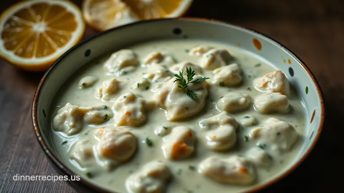 Creamy Cottage Cheese Sauce for Chicken Delight