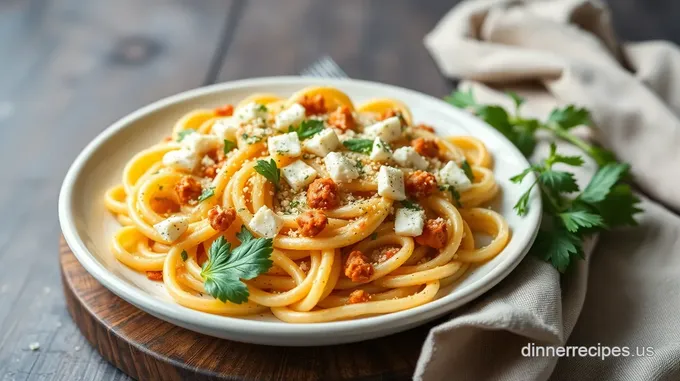 Creamy Baked Vegan Feta Pasta
