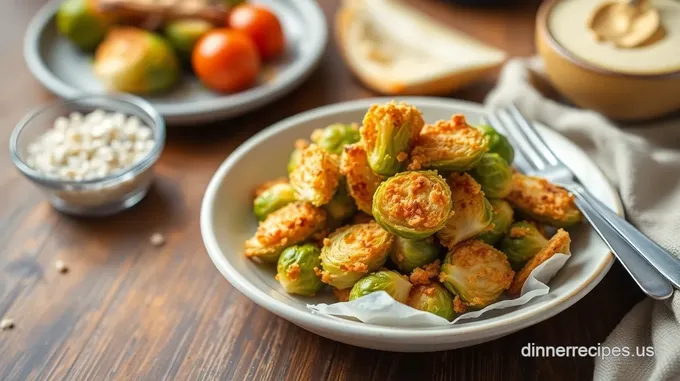 Air-Fried Brussels Sprouts Crispy Delight