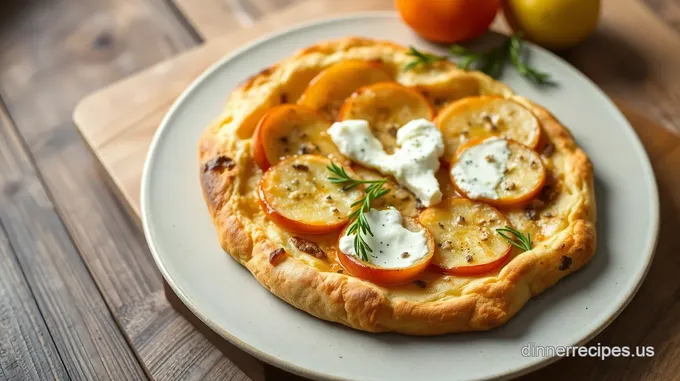 Bake Apple Flatbread with Goat Cheese Delight