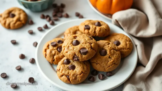 Bake Pumpkin Cookies with Chocolate Chips