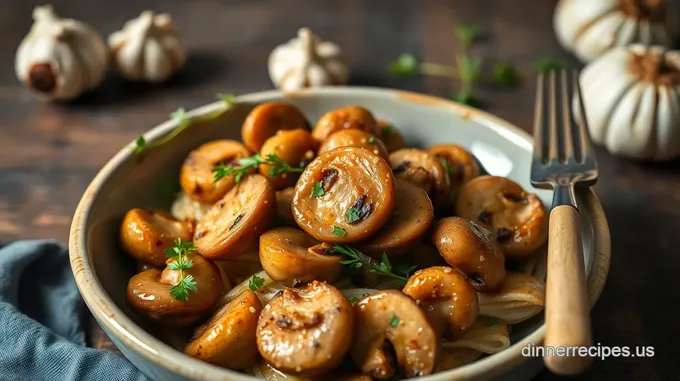 Sautéed Mushrooms with Garlic Flavor Boost