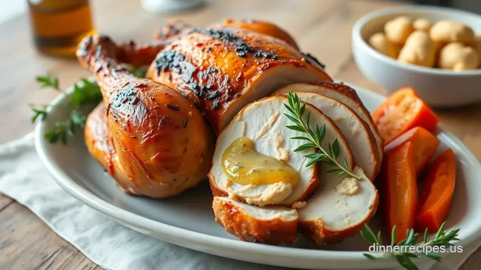 Herb-Infused Roasted Turkey with Velvet Herb Butter
