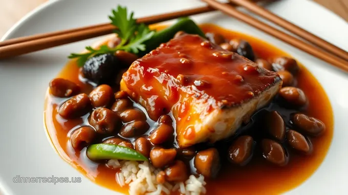 Delicious Sautéed Black Cod with Savory Bean Sauce