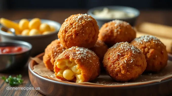 Crispy & Cheesy Fried Mac and Cheese Balls