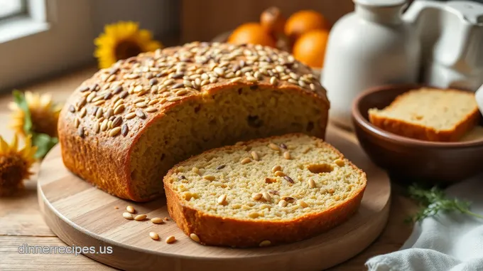 Golden Sunflower Seed Bread: A Delightfully Nutty Loaf