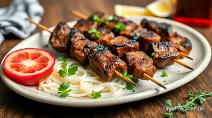 Grilled Lamb Souvlaki Skewers – Quick & Flavorful