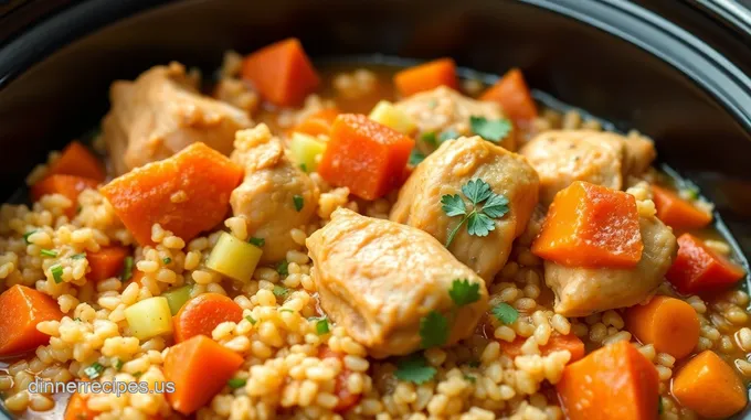 High Protein Crock Pot Chicken and Quinoa Stew