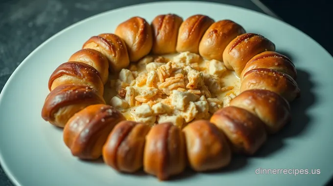 Holiday Chicken Crescent Wreath