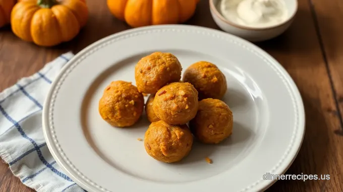 No Bake Pumpkin Energy Bites