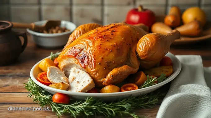 Herb-Roasted Turkey Dinner with Seasonal Vegetables