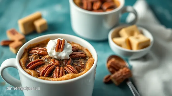 Microwave Pecan Pie in a Mug