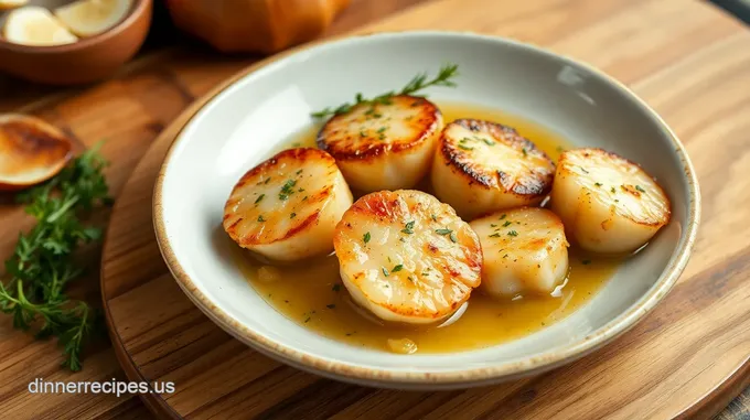 Quick and Tender Garlic Butter Scallops